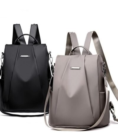Mochila Bolsa Feminina Anti-Roubo Transversal Estilosa de Alta Capacidade para Viagem e Dia a Dia com Zíper Oculto