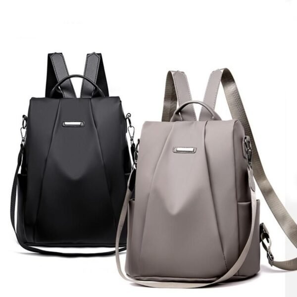 Mochila Bolsa Feminina Anti-Roubo Transversal Estilosa de Alta Capacidade para Viagem e Dia a Dia com Zíper Oculto