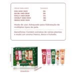 Kit 5 Cremes para as Mãos Fragrâncias Variadas Hidratação Profunda Suave Aveludado Presente de Natal
